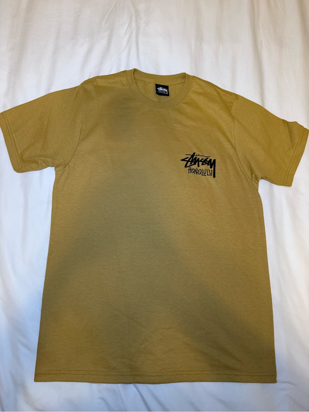 Stussy Chapter Tee Honolulu Curry Color Sz Small Brand New